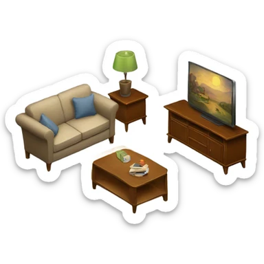 Living room furniture  sticker