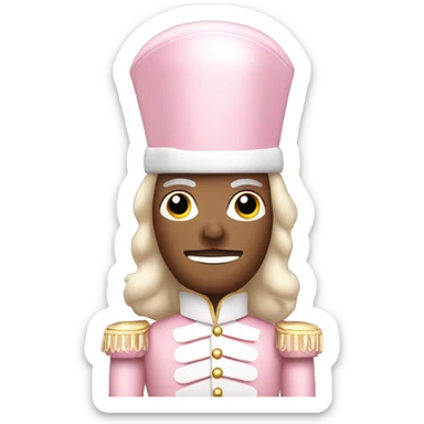 Light pink nutcracker sticker