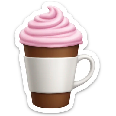 Pink capuchino  sticker