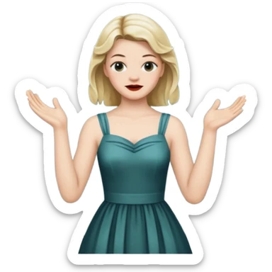 Laura Palmer hands clapping  sticker