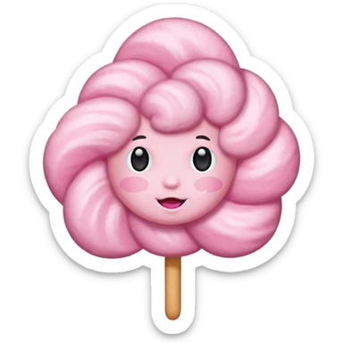 Cotton candy sticker