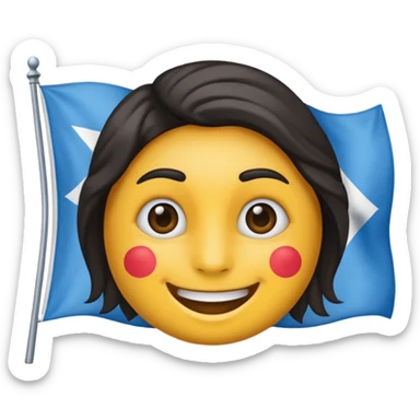 Crée moi un emojis avec le drapeau corse avec la tête  sticker