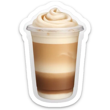 aesthetic iced latte sticker