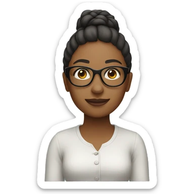 Sister with money in her glasses sticker