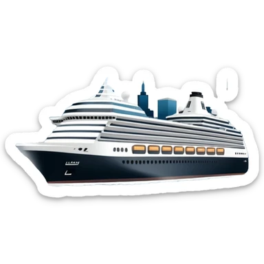 holland america cruise ship in rotterdam sticker