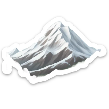 A PATH GOING TOWARDS PEAK OF A MOUNTAIN sticker
