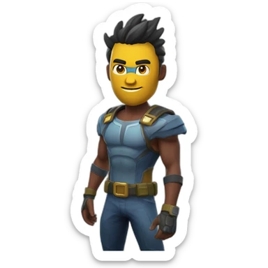 Skin super héros sur fortnite sticker