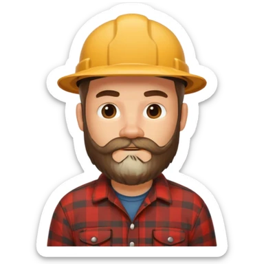 black lumberjack sticker