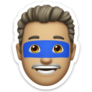 ultramarine blue tooth sticker