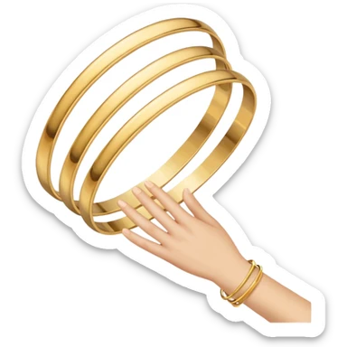 hand 9 bangles sticker