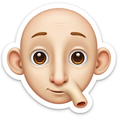 Long nose big nostrils  sticker