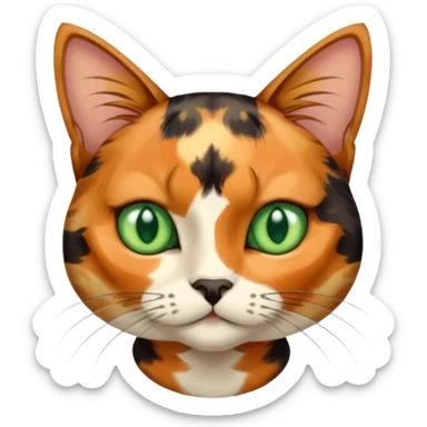tortoiseshell cat sticker