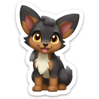  Nickit Vulpix Poochyena Houndour sticker
