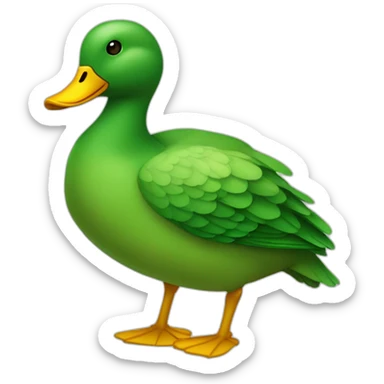 Pato Verde de Cartola sticker