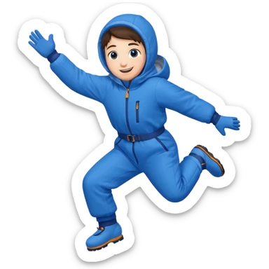Snow jump sticker