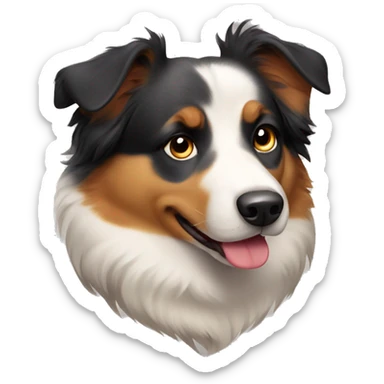 Australian Shepard fat  sticker
