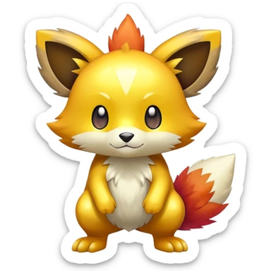  Colorful Shiny FurSona Fakemon Full Body sticker