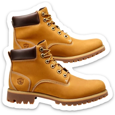 Сделай пару ботинок Timberland в классической расцветке sticker