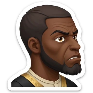 angry Iraqi, in profile sticker