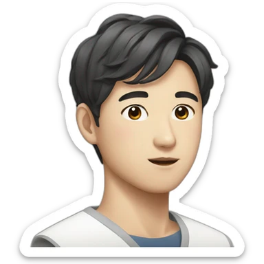 korean beautiful man sticker