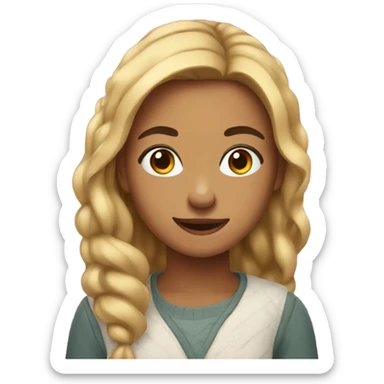 Girl who just finished vlogmas sticker