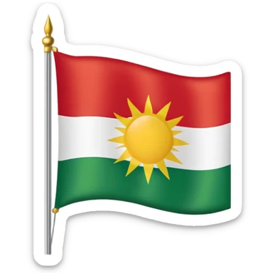 Kurdistan Flagge sticker