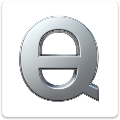 3D text symbol '0%' on pure white background sticker