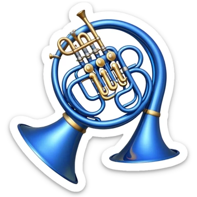 i want an emoji of a blue french horn music from the tv show how i met your mother sticker
