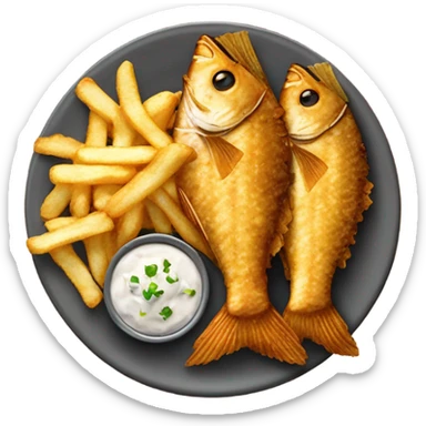 Fish and chips  sticker