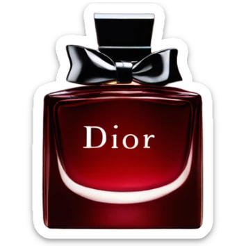 Dark red Dior parfum  sticker