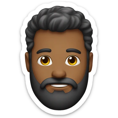 Bal beard guy sticker