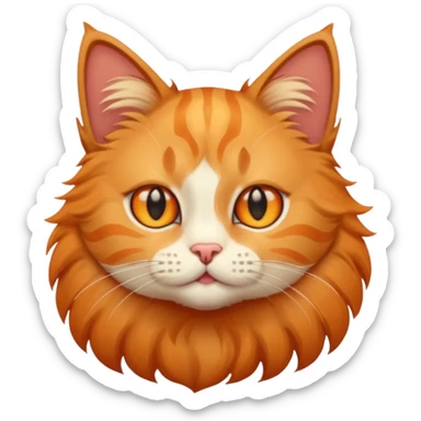 Cat with star eyes sticker