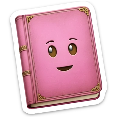 Pink History book sticker