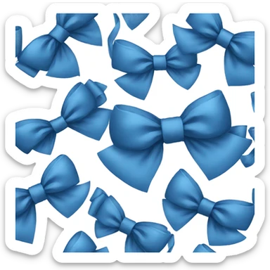 bows are blue sticker