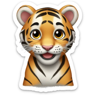 Tiger cub sticker