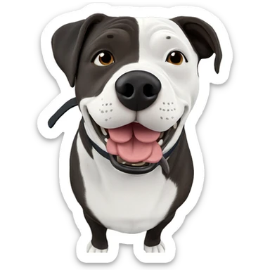 dog sitting on chair sticker