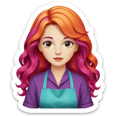 Beauty salon Alchemy that specialized on hair coloring  sticker