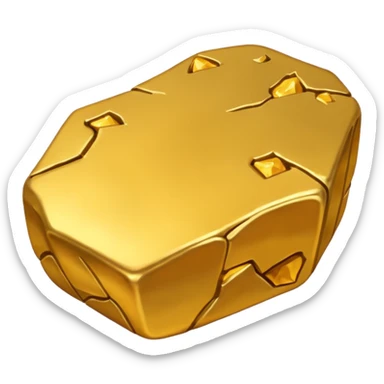 gold nugget sticker