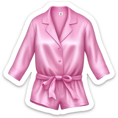 Pink silk pajamas sticker