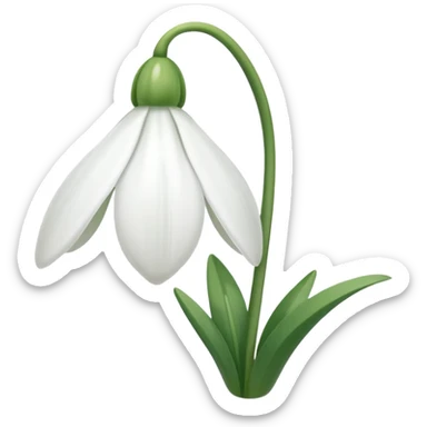 snowdrop emoji sticker