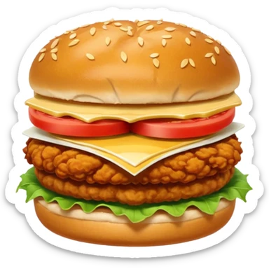 a friend chicken sandwich no lettuce or tomato sticker