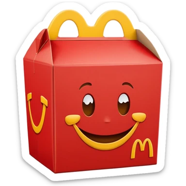 happy meal box sticker