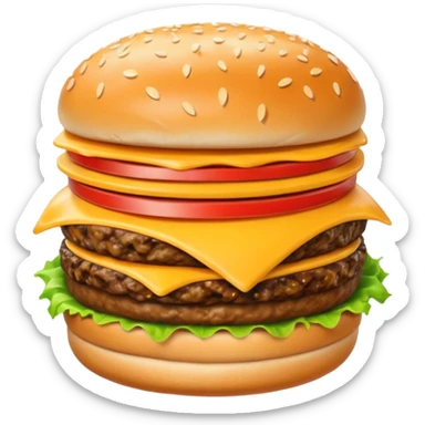 cheeseburger in pocket  sticker