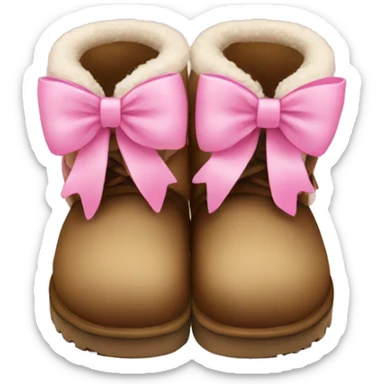 uggs with pink bow sticker