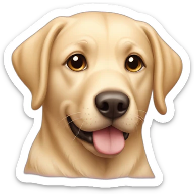 Blonde labrador sticker