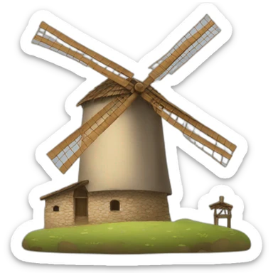 Molino viento sticker