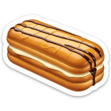 Butterscotch éclair  sticker