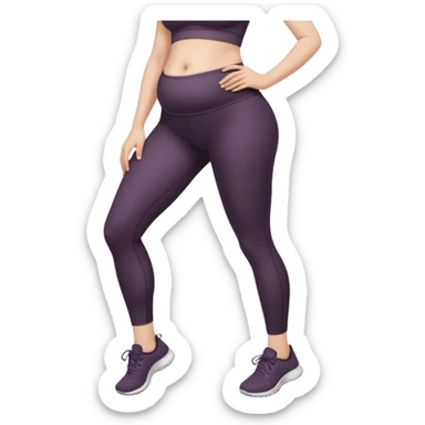 femme belly stuffing legging sticker