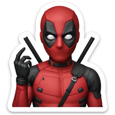 DeadPool from marvel rivals dancing  sticker