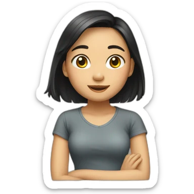 Vietnam girl sticker